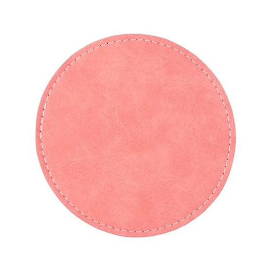 Bespoke Personalised Leather-Effect Circle Coaster | Custom Photo Keepsake & Premium Home Decor