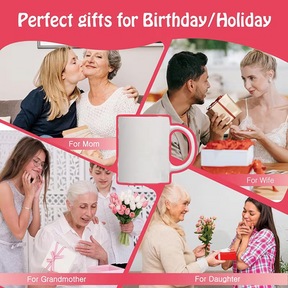 "Best Grandma Ever" Ceramic Coffee Mug – Cute Floral Hearts & Grandmother Appreciation Novelty Cup (M1151)