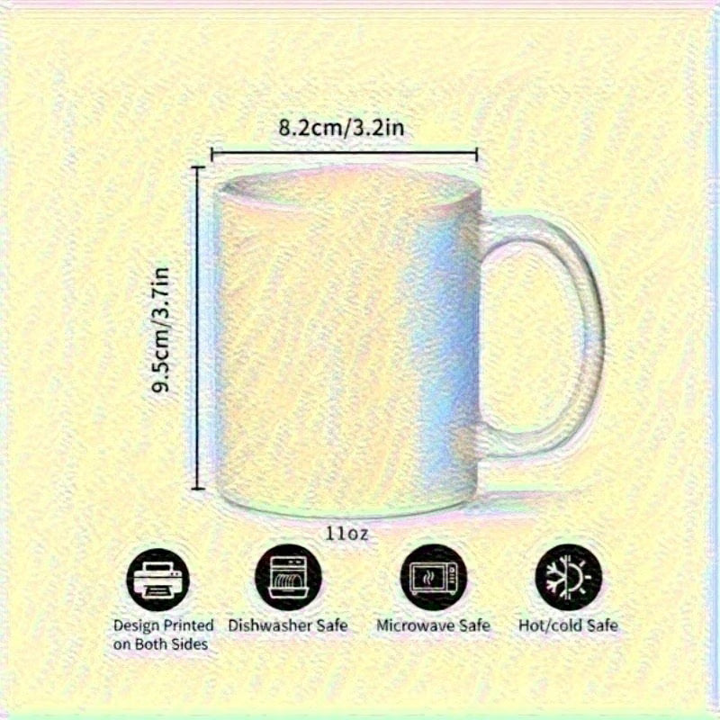 Personalized "Cute Coffee Cup Character with Phone" Ceramic Coffee Mug – Custom Name Barista, Coffee Lover & Cute Cartoon Novelty Cup (M1187)