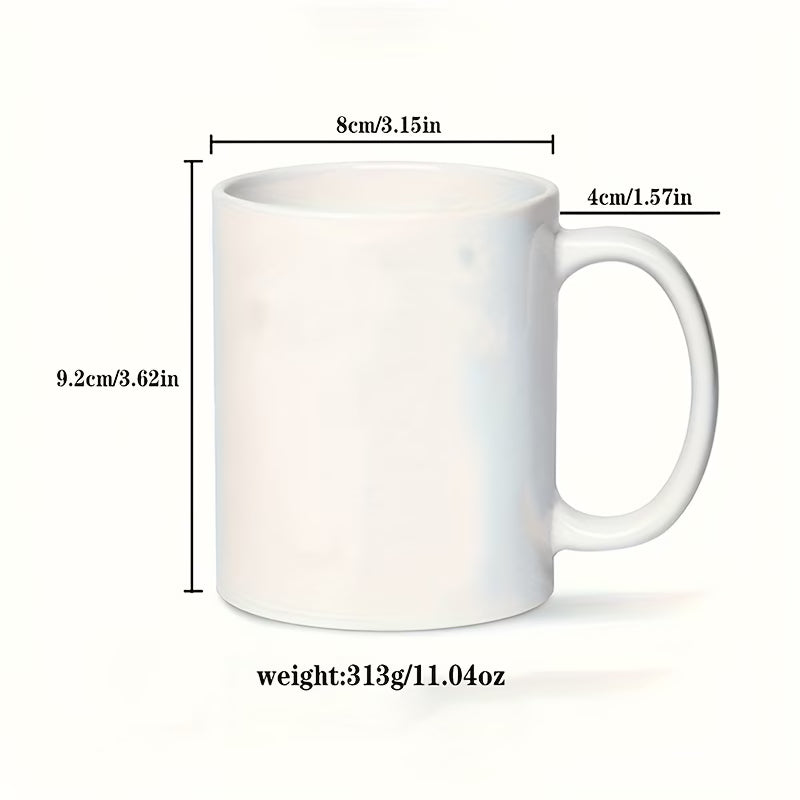 Personalized "Dad & Kids Fist Bump" Ceramic Coffee Mug – Custom Names Father's Day, Family Line Art & Dad Appreciation Novelty Cup (M1176)