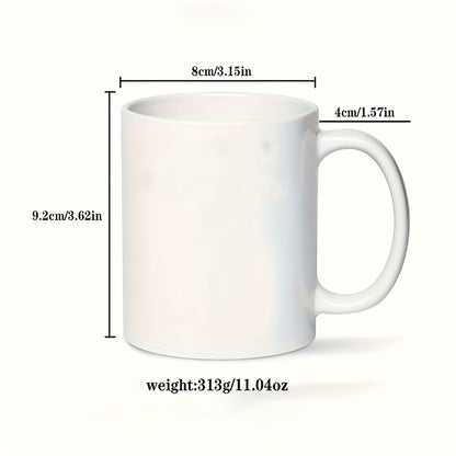 Personalized "Dad & Kids Fist Bump" Ceramic Coffee Mug – Custom Names Father's Day, Family Line Art & Dad Appreciation Novelty Cup (M1176)