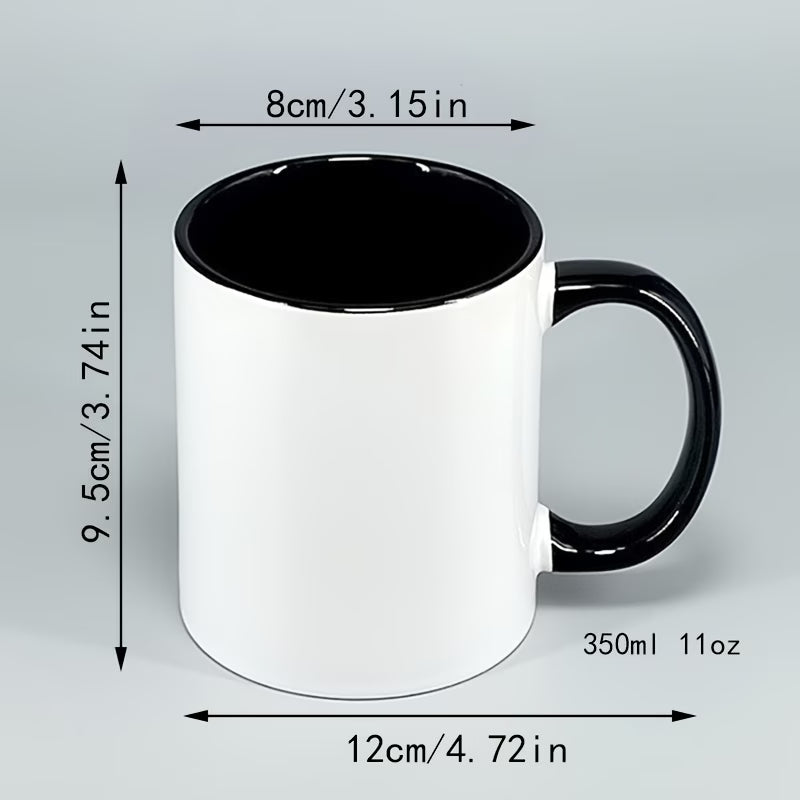 Personalized "Soccer Splash" Ceramic Coffee Mug – Custom Name Football & Sports Novelty Cup with Black Accent (M1118)
