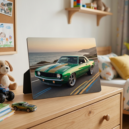 Personalised High-Definition Memory Photo Panel 127mm x 179mm | Premium Gloss Tabletop Print with Built-In Desktop Easel Stand