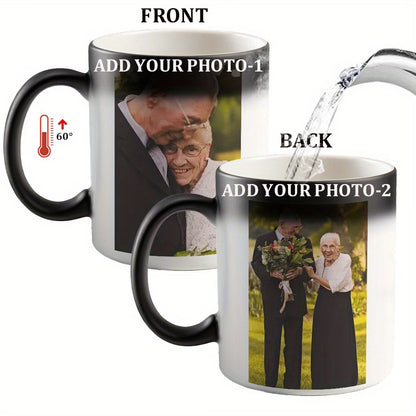 Personalized Magic Color Changing Photo Mug – Custom Heat-Sensitive Picture Coffee Cup (M1031)