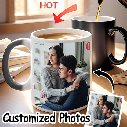 Personalized Magic Color Changing Photo Mug – Custom Heat-Sensitive Picture Coffee Cup (M1031)