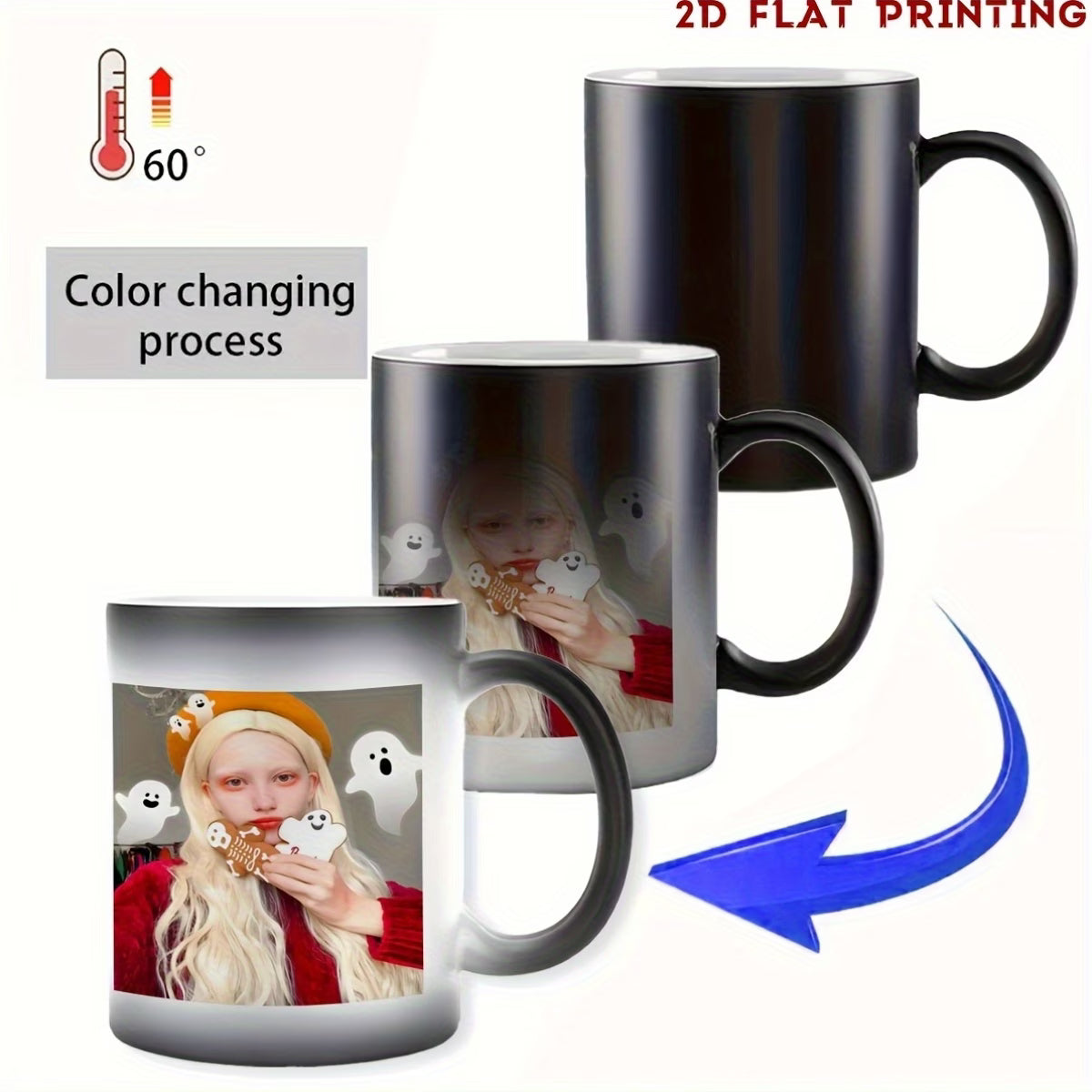 Personalized Magic Color Changing Photo Mug – Custom Heat-Sensitive Picture Coffee Cup (M1031)