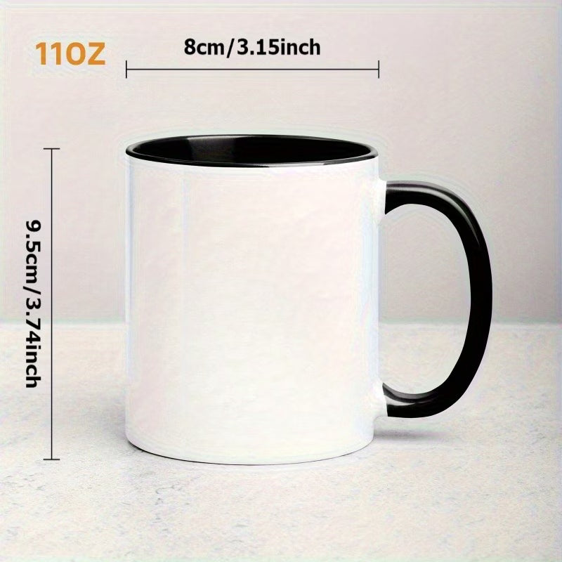 Personalized "Green Superbike" Motorcycle Ceramic Coffee Mug – Custom Name Racing Bike Novelty Cup with Black Accent (M1097)