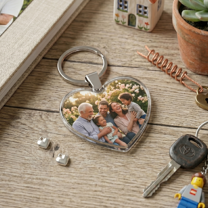 Custom Keyring Collection | HD Edge-to-Edge Durable Pocket Charms in 6 Geometric Silhouettes