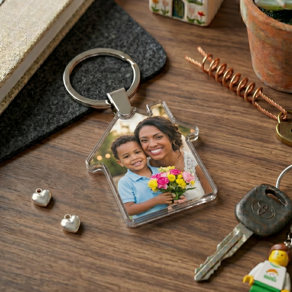 Custom Keyring Collection | HD Edge-to-Edge Durable Pocket Charms in 6 Geometric Silhouettes