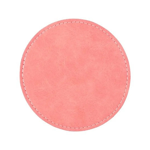 Bespoke Personalised Leather-Effect Circle Coaster | Custom Photo Keepsake & Premium Home Decor