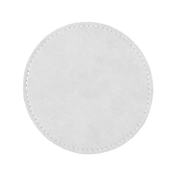 Bespoke Personalised Leather-Effect Circle Coaster | Custom Photo Keepsake & Premium Home Decor
