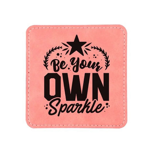 Personalised Square Leather-Effect Coaster – Premium Home Decor & Professional Business Prints