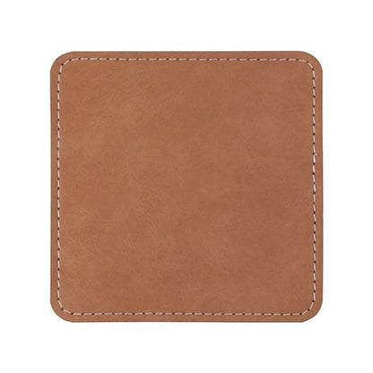 Personalised Square Leather-Effect Coaster – Premium Home Decor & Professional Business Prints