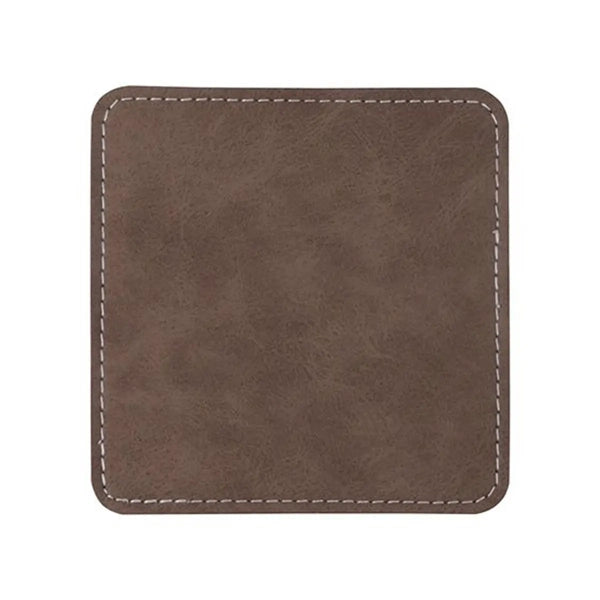 Personalised Square Leather-Effect Coaster – Premium Home Decor & Professional Business Prints