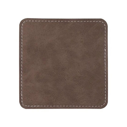 Personalised Square Leather-Effect Coaster – Premium Home Decor & Professional Business Prints