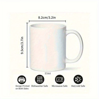 Personalized "Mother & Baby Unicorn" Floral Ceramic Coffee Mug – Custom Name Fantasy & Magical Motherhood Novelty Cup (M1126)