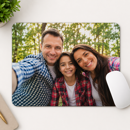 Personalised Mouse Pad for Desk & Office with Thick Non-Slip Rubber Base