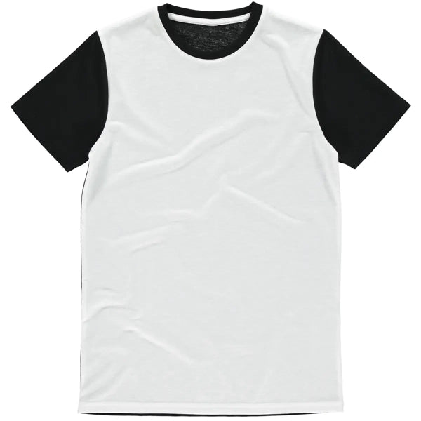 Men’s Personalized Slim-Fit Panel T-Shirt – High-Quality Custom Front Photo Print Design