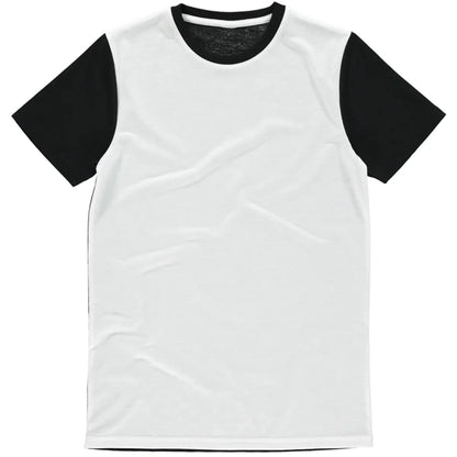 Men’s Personalized Slim-Fit Panel T-Shirt – High-Quality Custom Front Photo Print Design