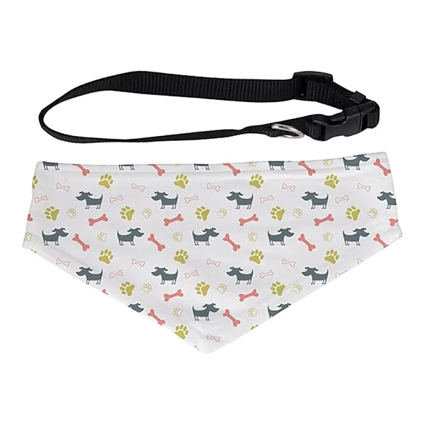 Personalized Pet Bandana with Adjustable Collar | Custom Front Photo Print | Durable Scarf for Dogs and Cats | Small, Medium, and Large Sizes Available