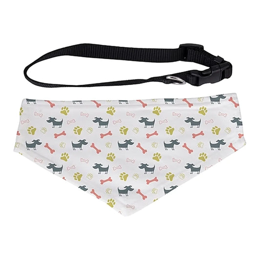 Personalized Pet Bandana with Adjustable Collar | Custom Front Photo Print | Durable Scarf for Dogs and Cats | Small, Medium, and Large Sizes Available