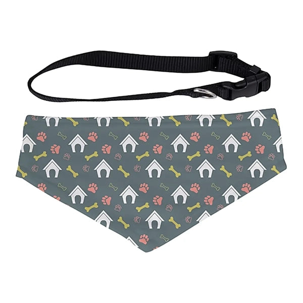 Personalized Pet Bandana with Adjustable Collar | Custom Front Photo Print | Durable Scarf for Dogs and Cats | Small, Medium, and Large Sizes Available