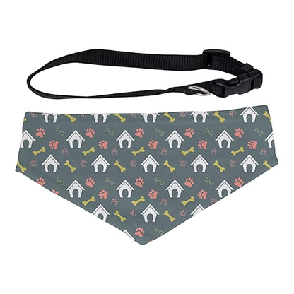 Personalized Pet Bandana with Adjustable Collar | Custom Front Photo Print | Durable Scarf for Dogs and Cats | Small, Medium, and Large Sizes Available