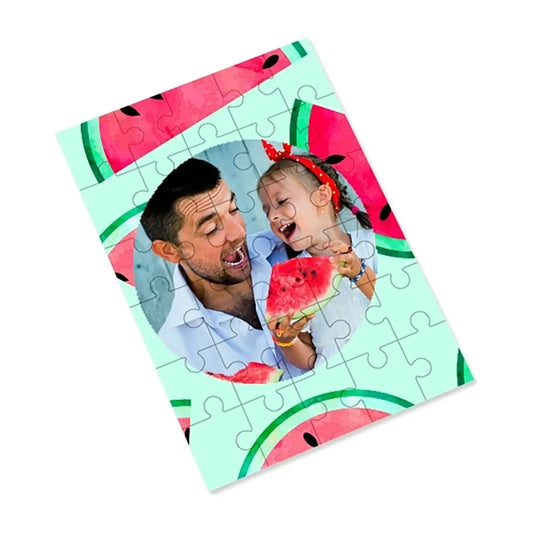 30-Piece Custom Photo Jigsaw Puzzle | Personalised Gloss White Hardboard Puzzle – 175 x 250mm