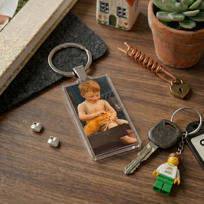Custom Keyring Collection | HD Edge-to-Edge Durable Pocket Charms in 6 Geometric Silhouettes