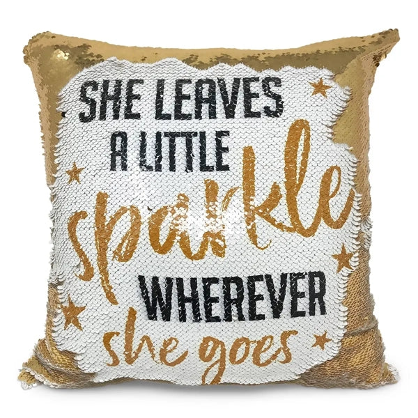 Personalized 40x40cm Magic Sequin Cushion Cover | Reveal Your Custom Photo & Sparkle