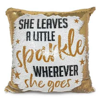 Personalized 40x40cm Magic Sequin Cushion Cover | Reveal Your Custom Photo & Sparkle
